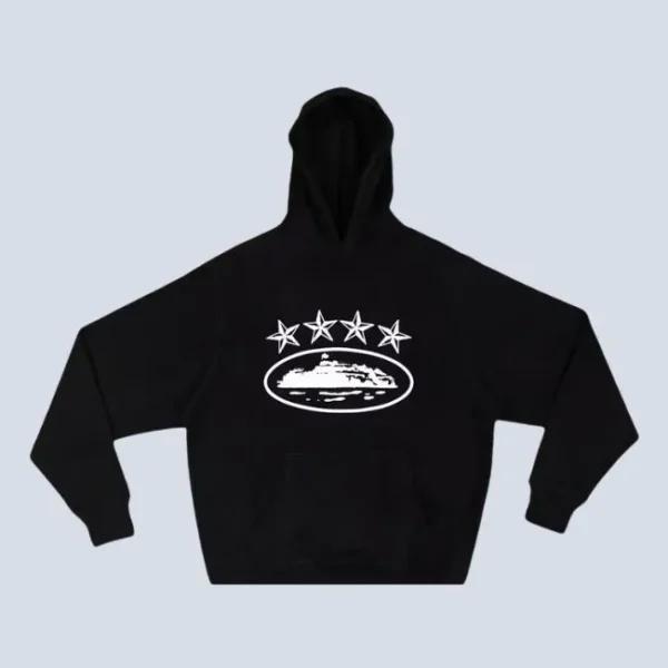 Corteiz 4Starz Alcatraz Hoodie Black