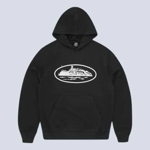 Corteiz Alcatraz Hoodie Black