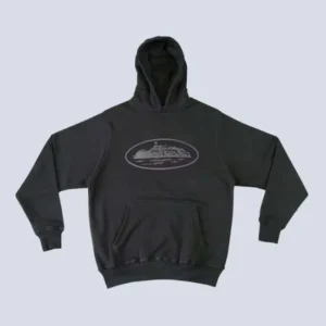 Corteiz Alcatraz Hoodie Triple Black