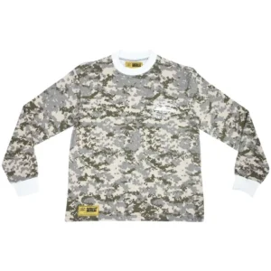 Corteiz Alcatraz Insignia Waffle Longsleeve Sweatshirt in Digi Camo