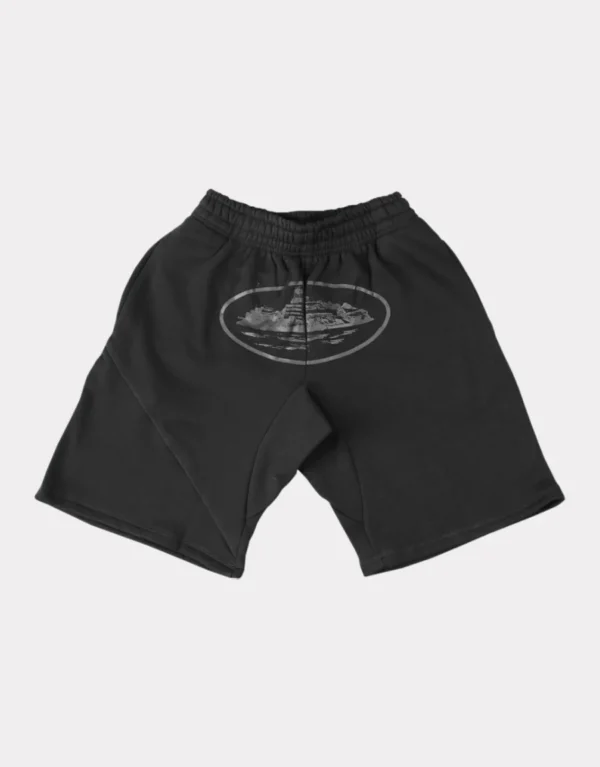 Corteiz Alcatraz Shorts Triple Black