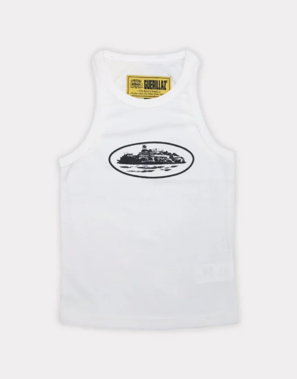 Corteiz Alcatraz Tank Top White