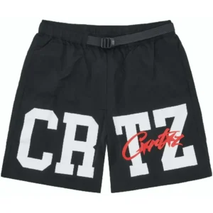 Corteiz Crtz Nylon Shorts Black