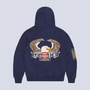 Corteiz Dipset Zip-Up Hoodie Navy