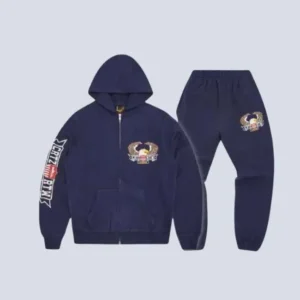 Corteiz Dipset Zip-Up Tracksuit Navy