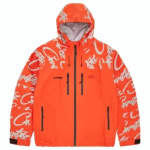 Corteiz Elitework Waterproof Shell Orange Jacket