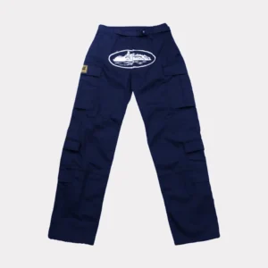 Corteiz Guerillaz Cargo Pants Navy Blue