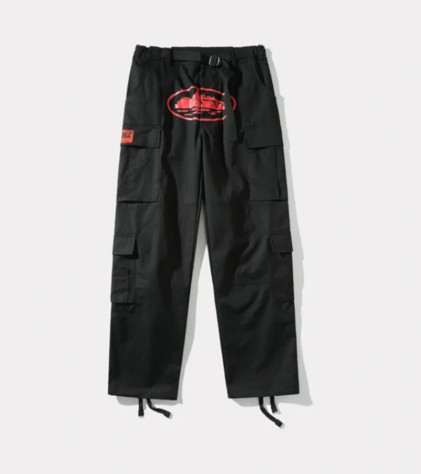 Corteiz Purp Guerillaz BlackRed Cargos