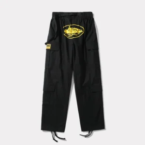 Corteiz Purp Guerillaz BlackYellow Cargos Pants