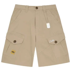 Corteiz Storm Cargo Shorts in Beige