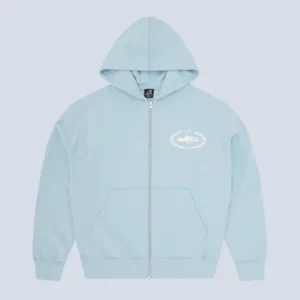 Corteiz Superior Royale Zip Hoodie Baby Blue